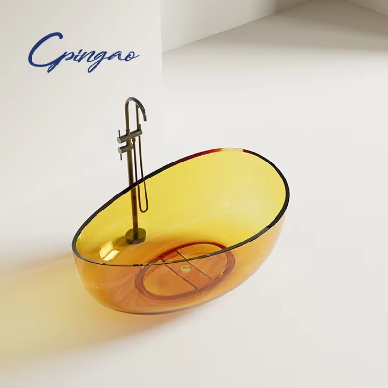 Home Alone Bathroom - Baignoire autoportante en résine, finition mate,