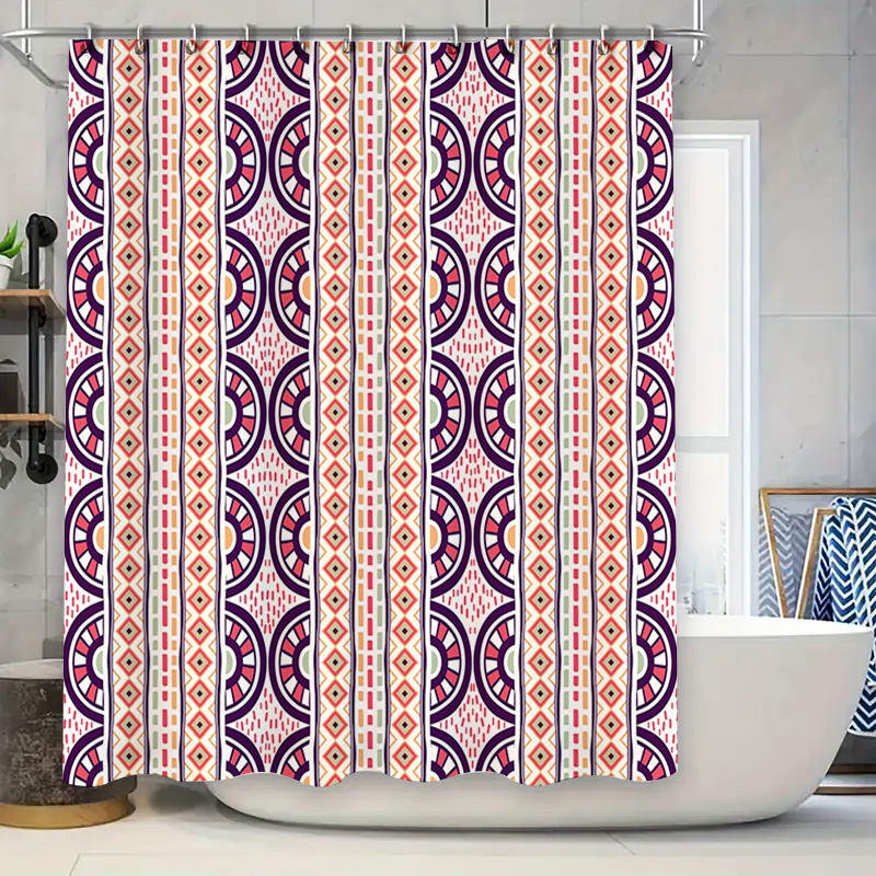 Home Bathroom Reno - Rideau de douche à motifs, tissu