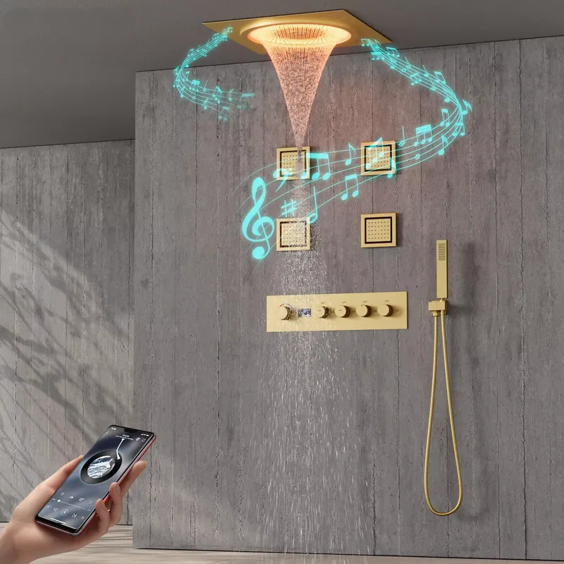 Home Bathroom - Ensemble de douche LED intelligent avec