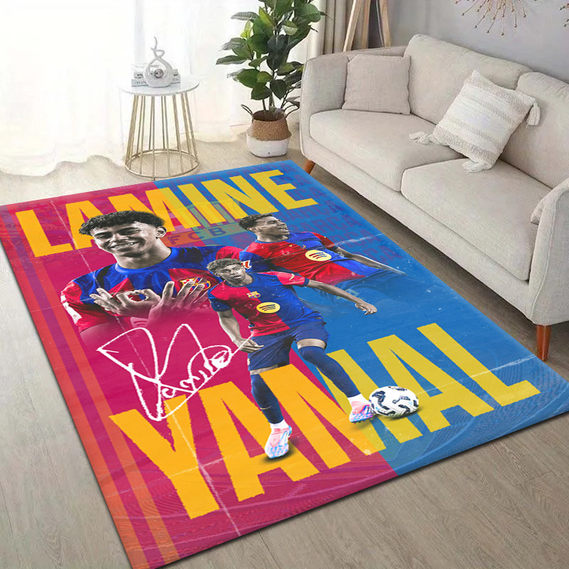 Home Bathroom Carpet - Tapis antidérapant Lamine Yamal, star du