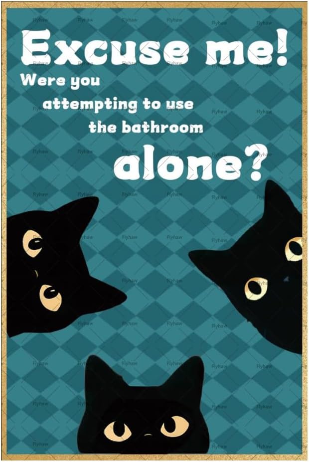 Home Alone Bathroom - Pancarte en métal « Excusez-moi, vous