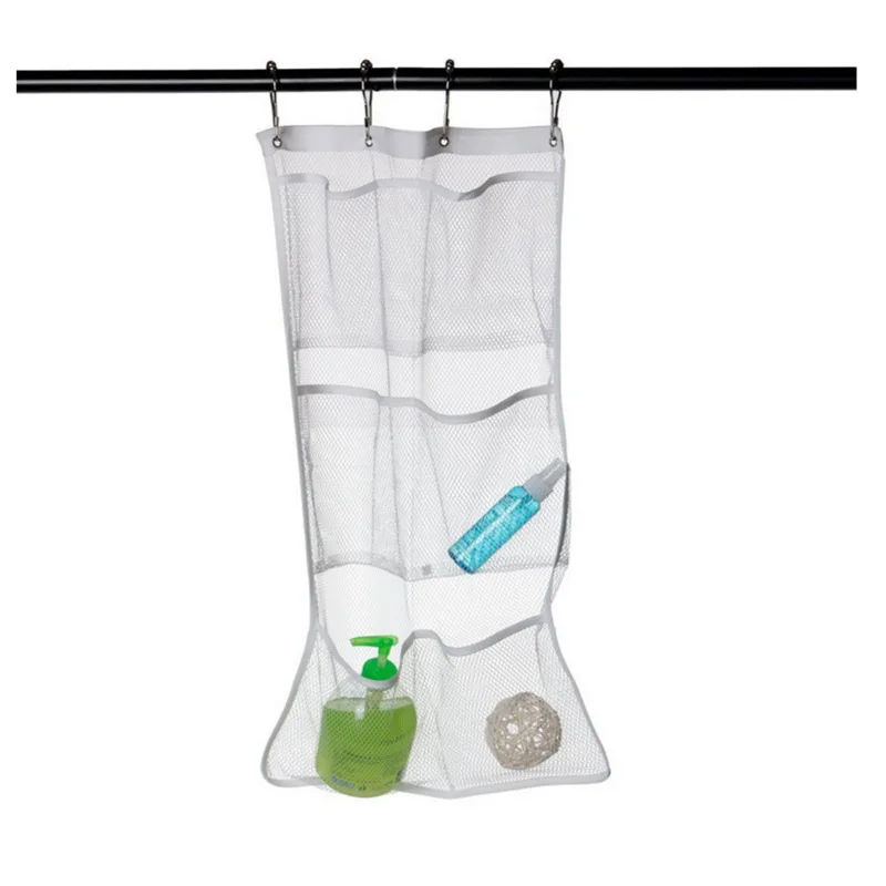 Shower Curtain Liner - 1 ensemble de 6 pochettes en