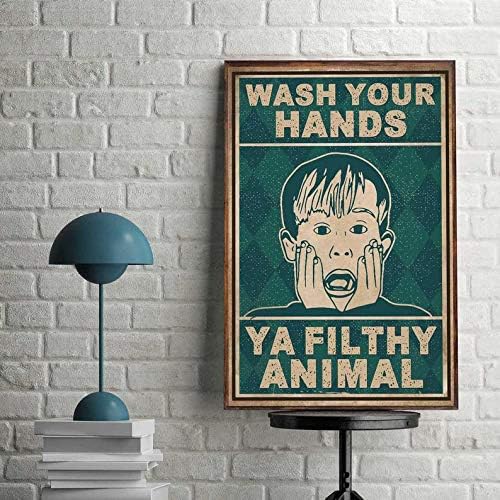 Home Alone Bathroom - Affiche vintage Home Alone Funny Kevin