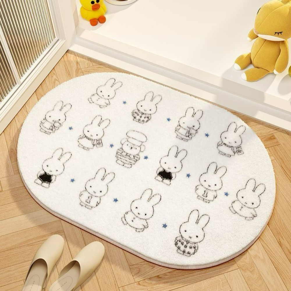 Home Bathroom Carpet - Tapis de sol Miffy en imitation
