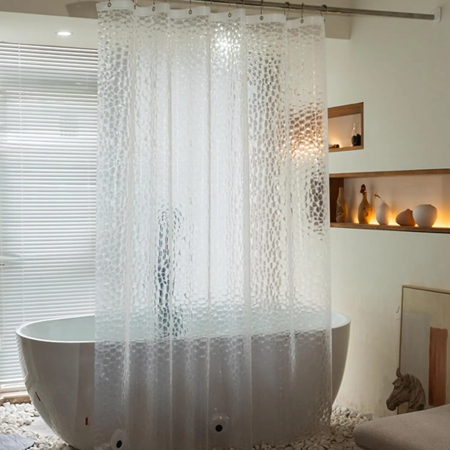 Shower Curtain Liner - Doublure de rideau de douche Cube
