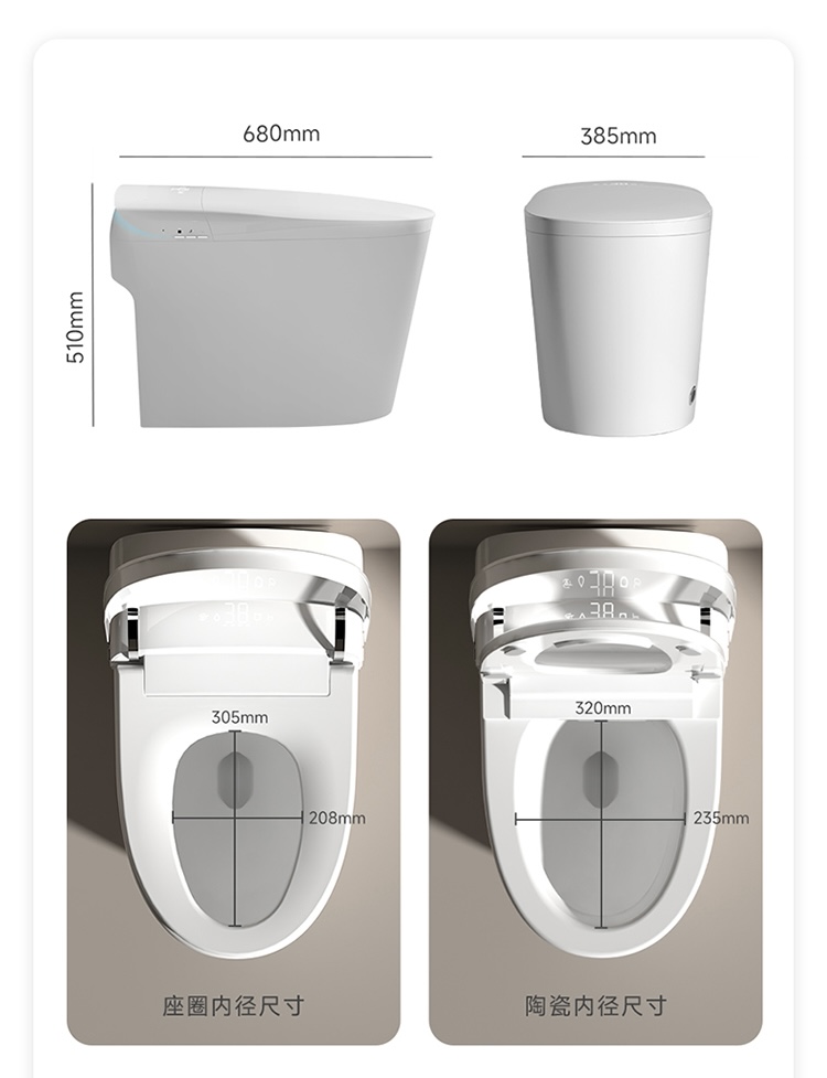 Home Bathroom - WC intelligent à chasse automatique le