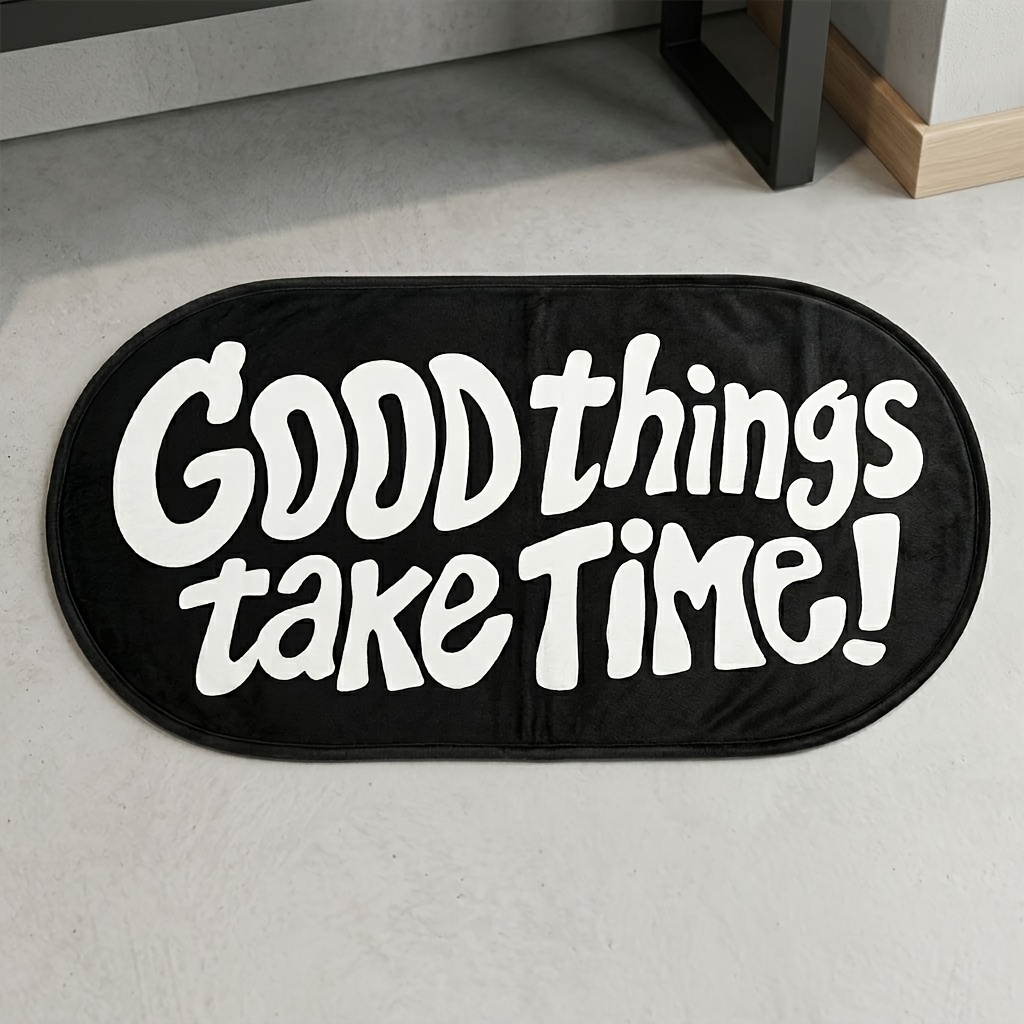 Home Goods Bathroom Rugs - VIKAMA Good Things Carpet Tapis ovale