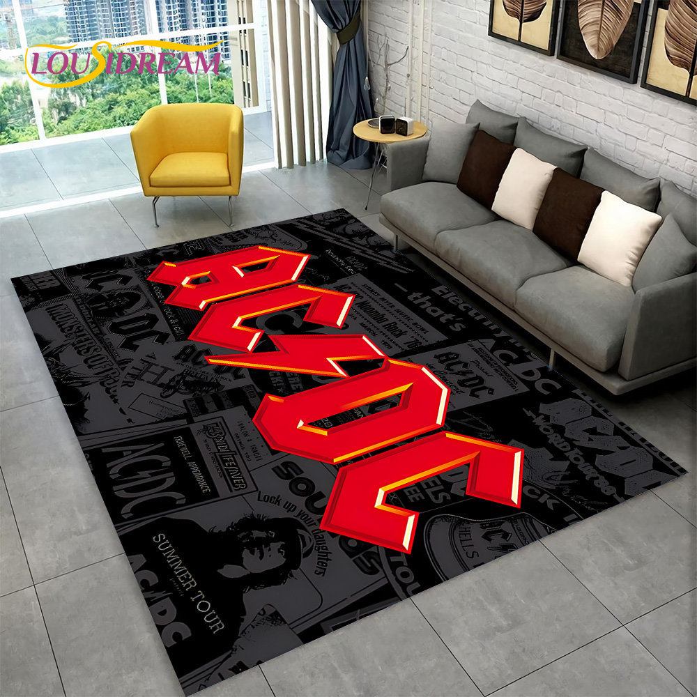 Home Bathroom Carpet - Tapis de sol AC/DC Rock Band,