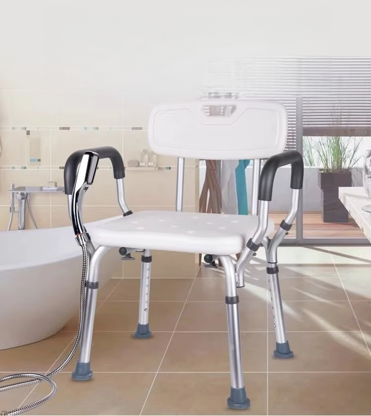 Home Bathroom Furniture - Chaise de toilette en aluminium, meubles