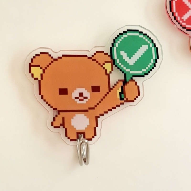 Home Goods Bathroom Decor - Crochets adhésifs Rilakkuma mignons, sans perçage,