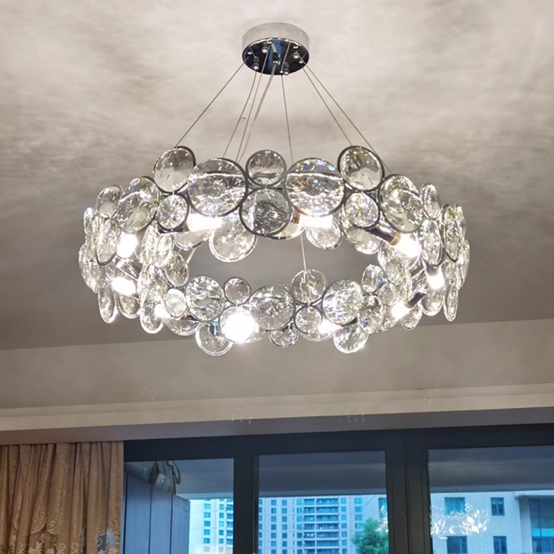 Lustre en cristal moderne de l - Home Bathroom Design Simple avis et prix