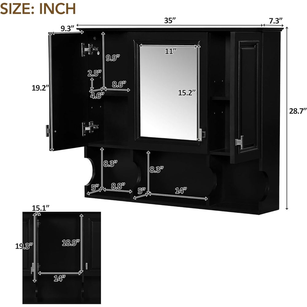 Armoire murale de salle de bai - Home Bathroom Furniture avis et prix