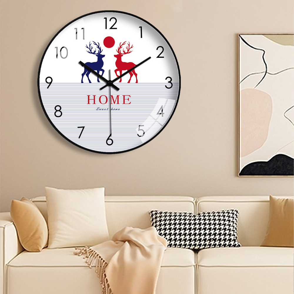 Horloge murale élégante imprim - Home Bathroom Design Simple avis et prix