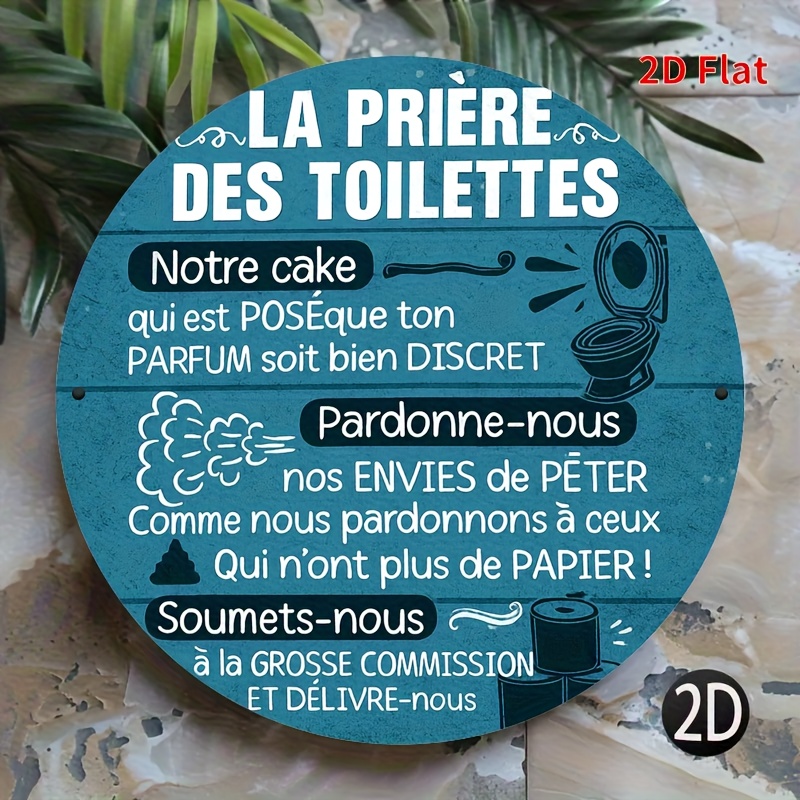 La Prière des Toilettes - Plaq - Home Bathroom Reno avis et prix
