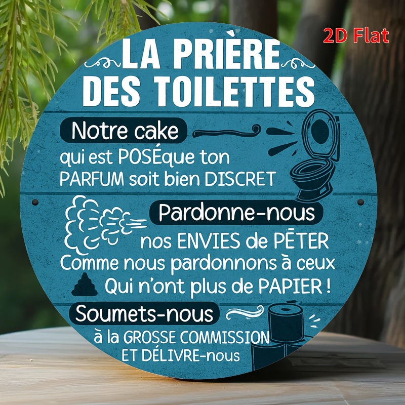 La Prière des Toilettes - Plaq - Home Bathroom Reno avis et prix