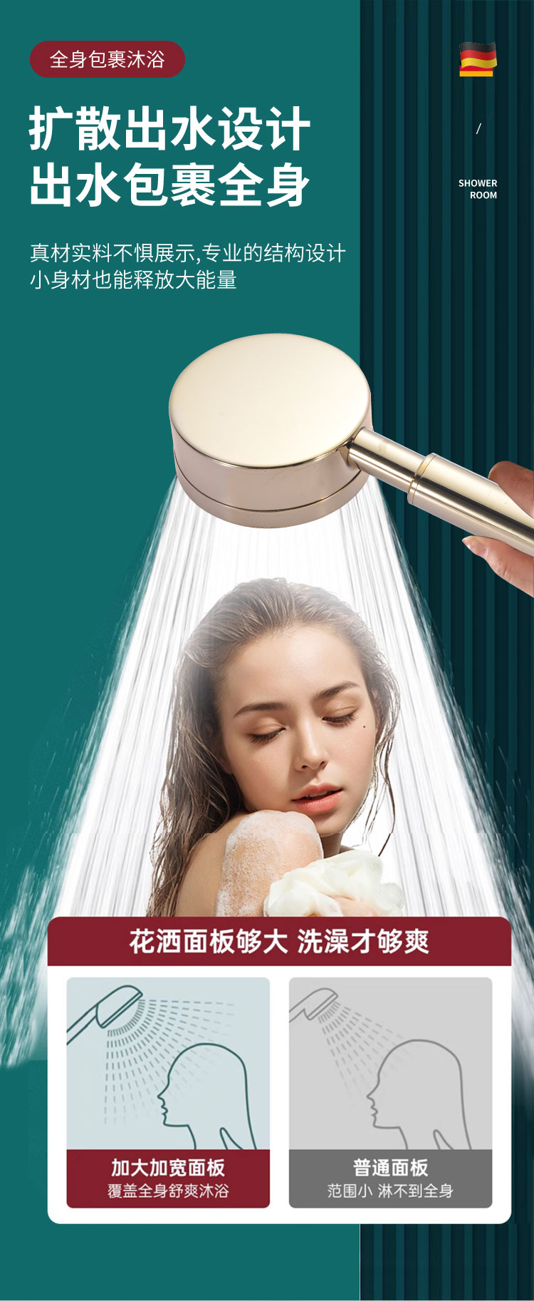 Pommeau de douche en acier ino - Home Bathroom Taps avis et prix