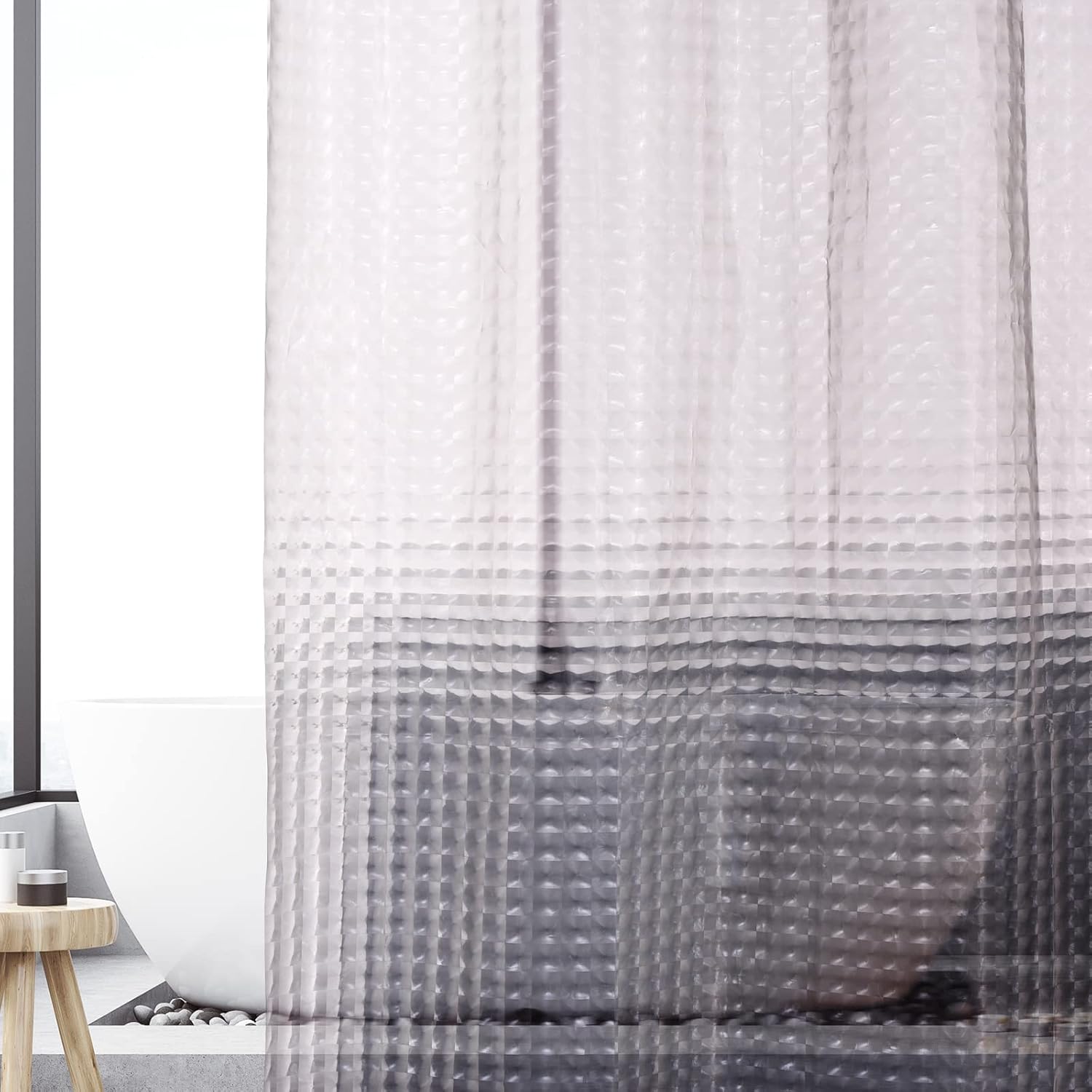 Rideau de douche en cristal gr - Shower Curtain Liner avis et prix