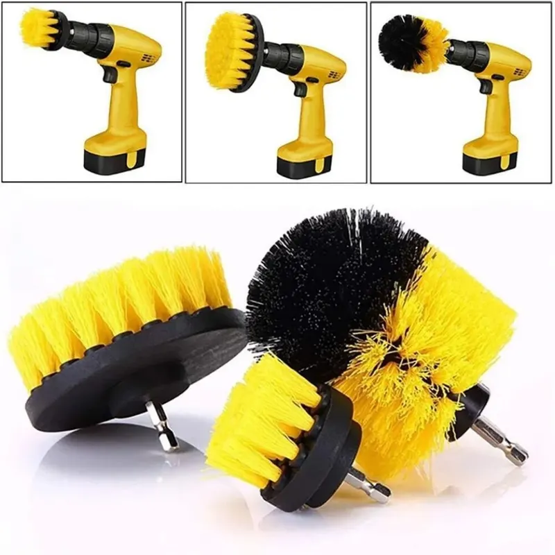 Lot de 3 brosses pour perceuse - Home Bathroom Cleaner avis et prix