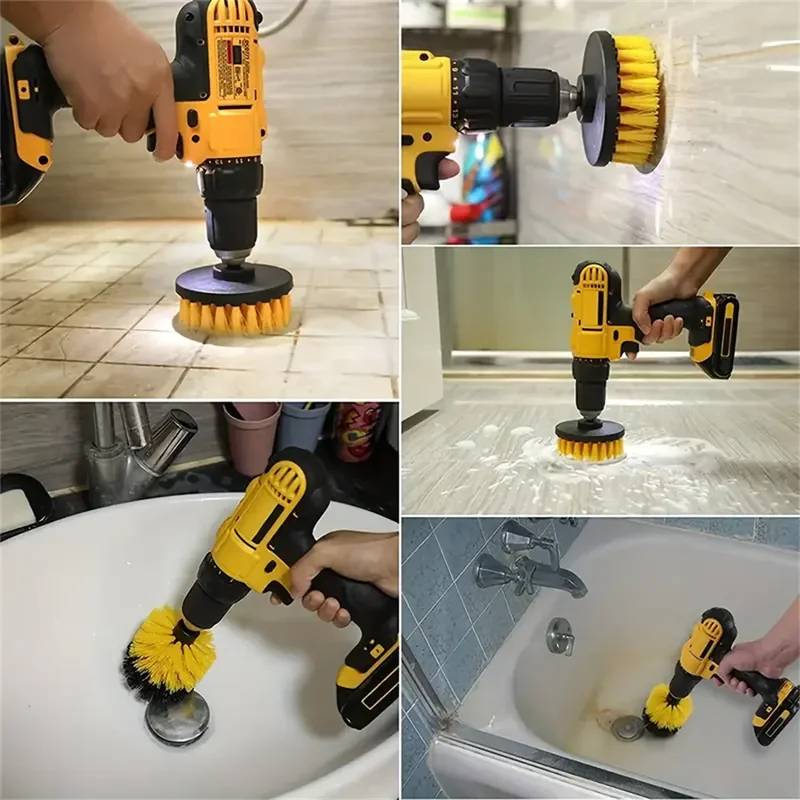 Lot de 3 brosses pour perceuse - Home Bathroom Cleaner avis et prix