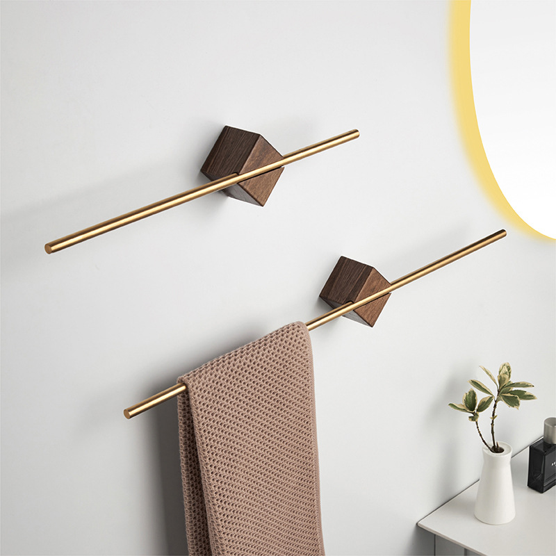 Porte-serviettes en noyer euro - Home Bathroom Design Simple avis et prix