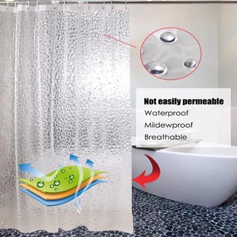 Rideau de douche PEVA transpar - Shower Curtain Liner avis et prix