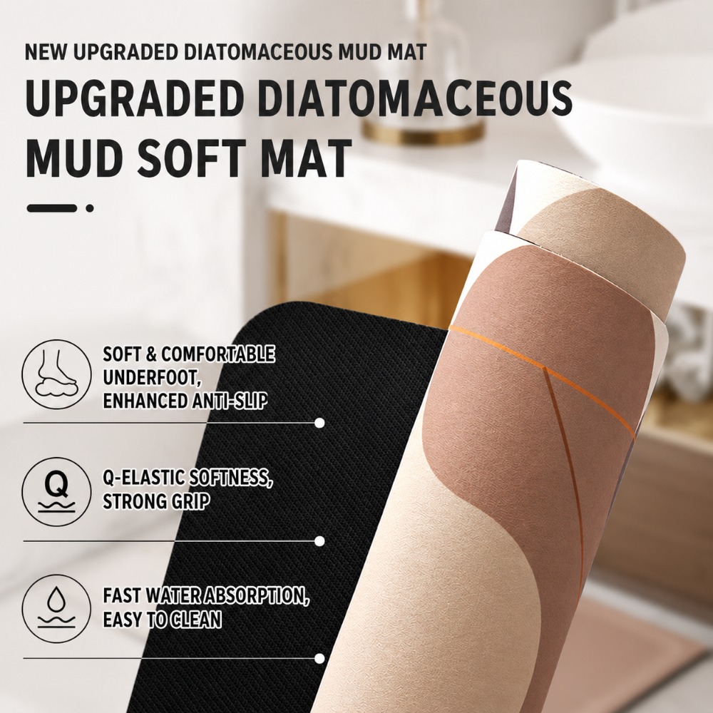 Tapis de salle de bain antidér - Home Bathroom Mats avis et prix