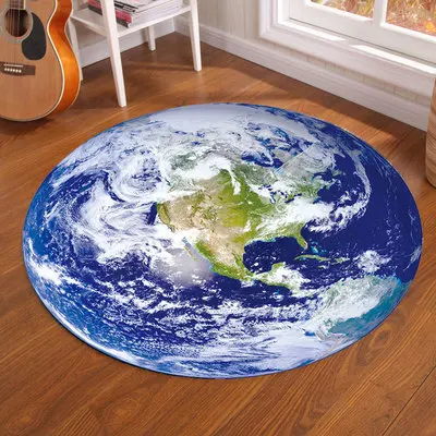 Tapis rond antidérapant Galaxy - Home Bathroom Carpet avis et prix