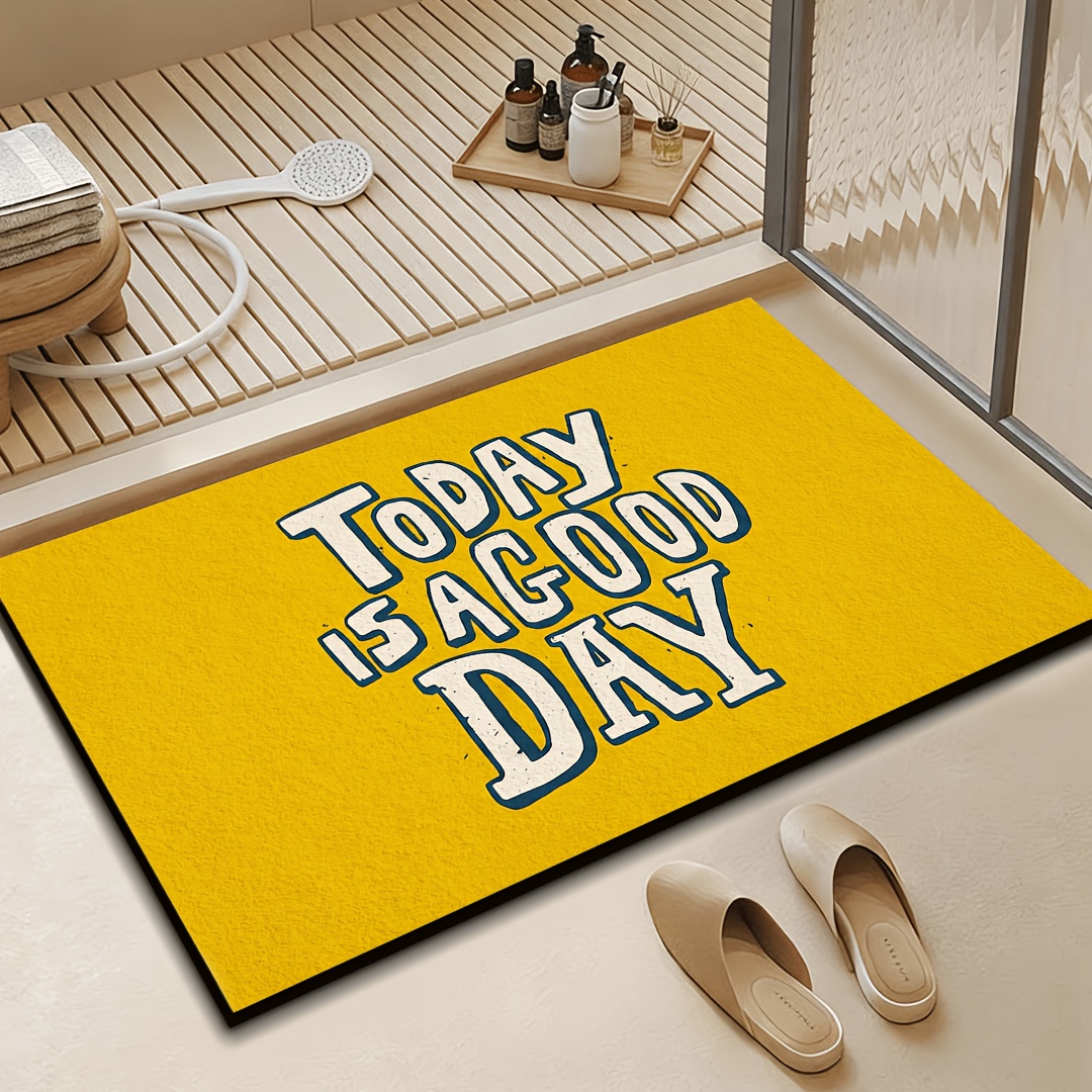 Tapis de porte jaune avec cita - Home Goods Bathroom Decor avis et prix