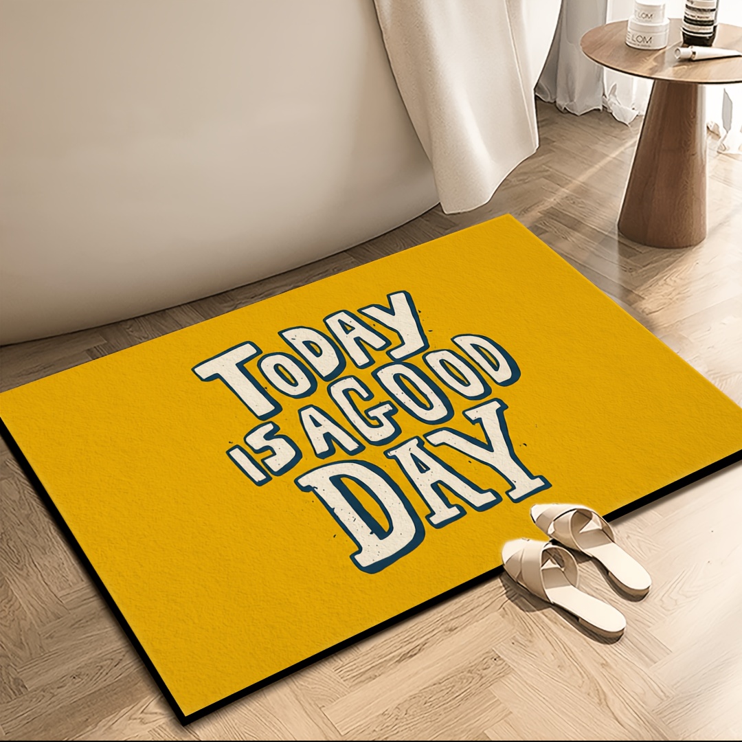 Tapis de porte jaune avec cita - Home Goods Bathroom Decor avis et prix