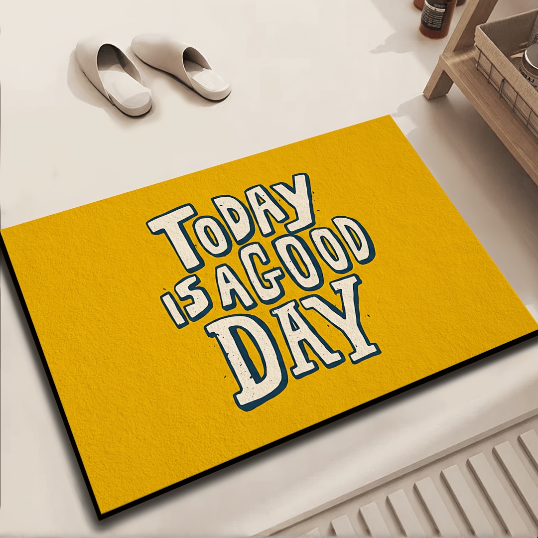 Tapis de porte jaune avec cita - Home Goods Bathroom Decor avis et prix
