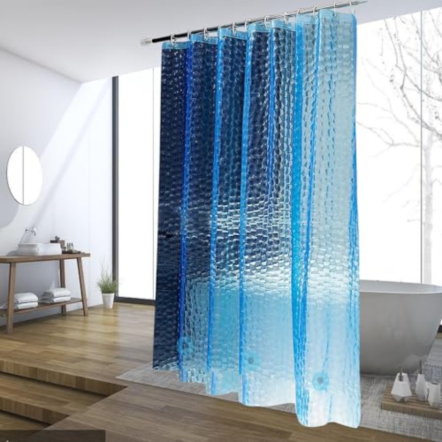 Rideau de Douche Bleu, Rideaux - Shower Curtain Liner avis et prix